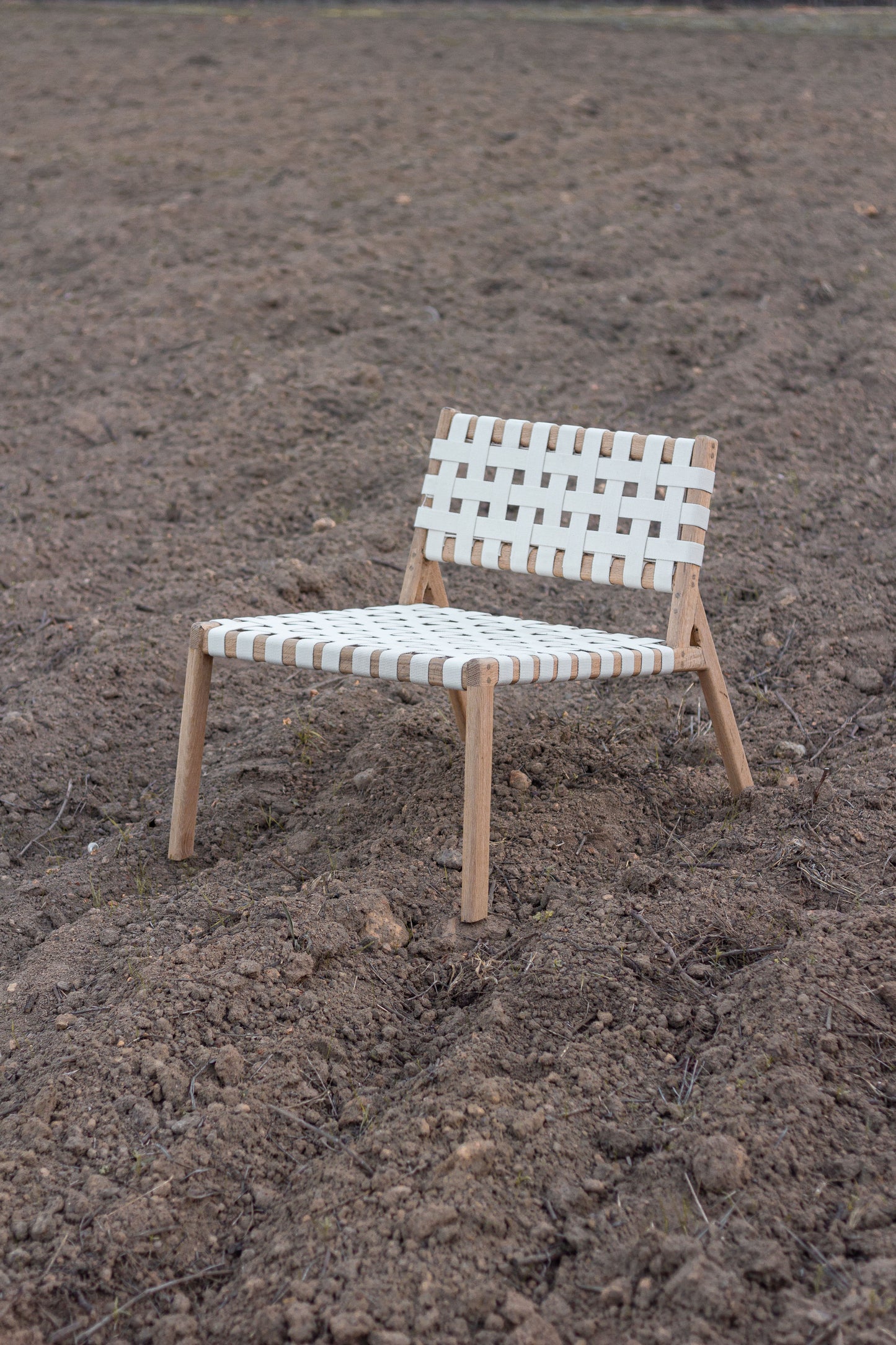 Amélie oak lounge chair