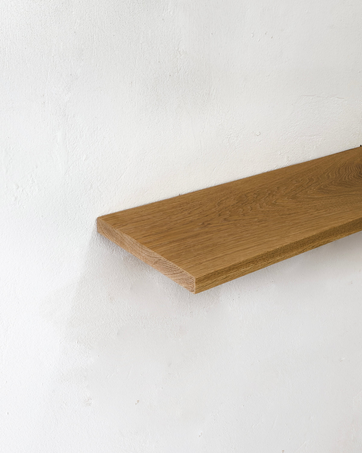 Square Solid Oak Floating Shelf