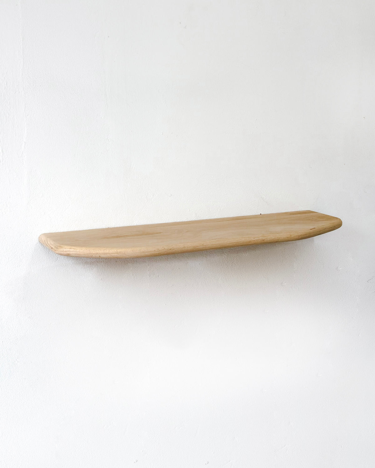 Organic Solid Oak Floating Shelf