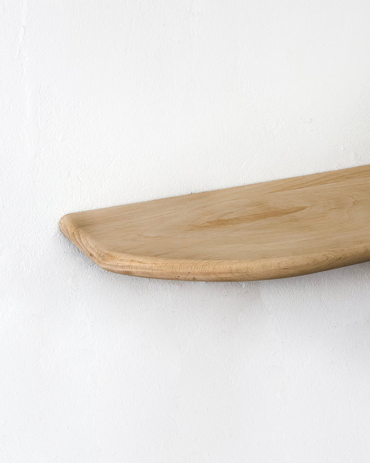 Organic Solid Oak Floating Shelf