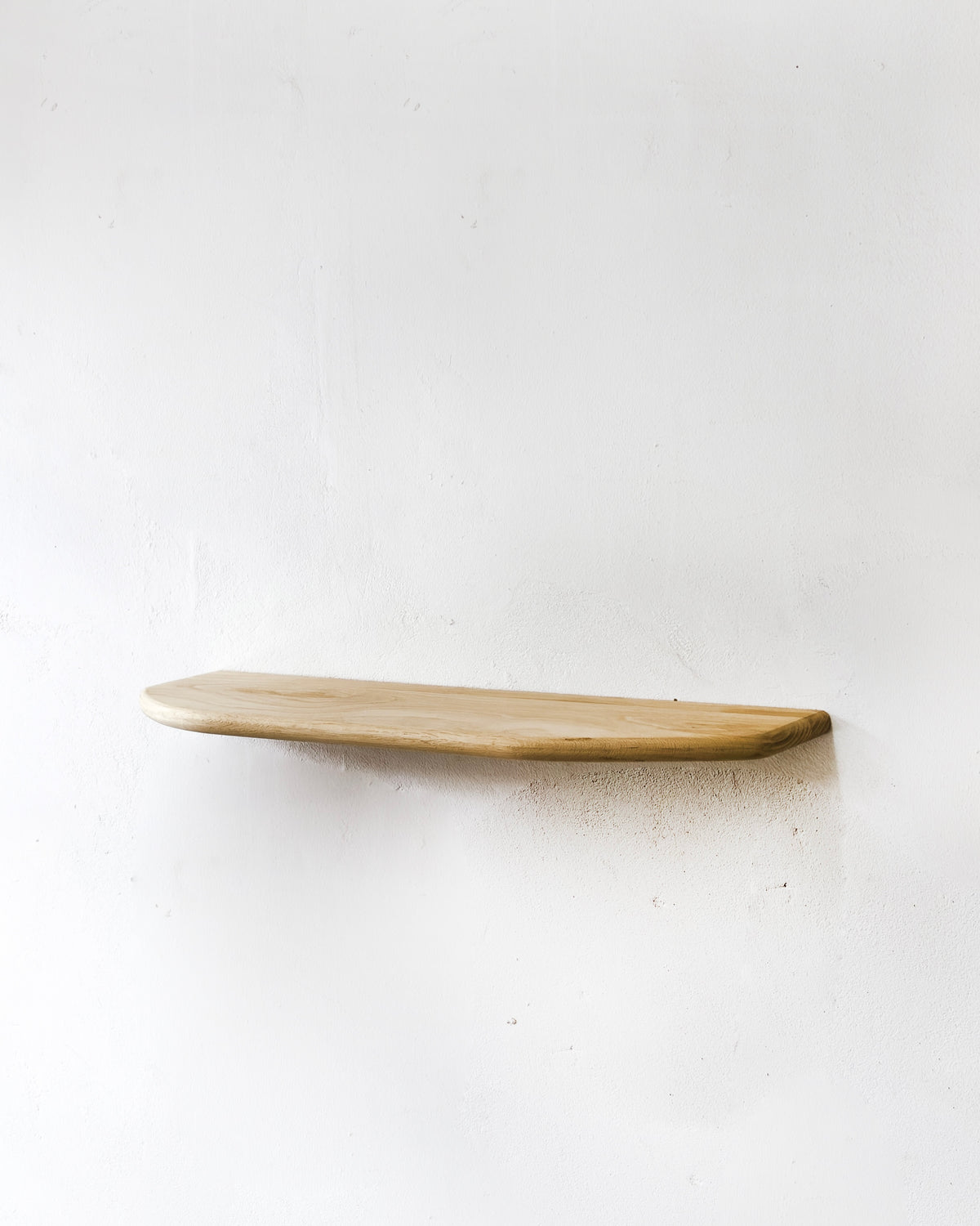 Organic Solid Oak Floating Shelf