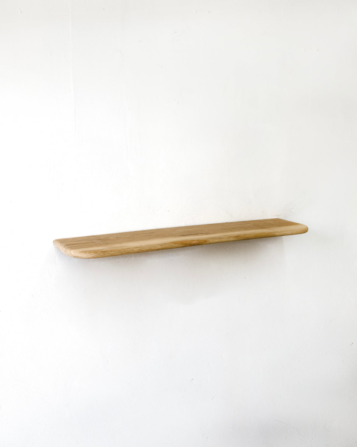 Rounded Solid Oak Floating Shelf