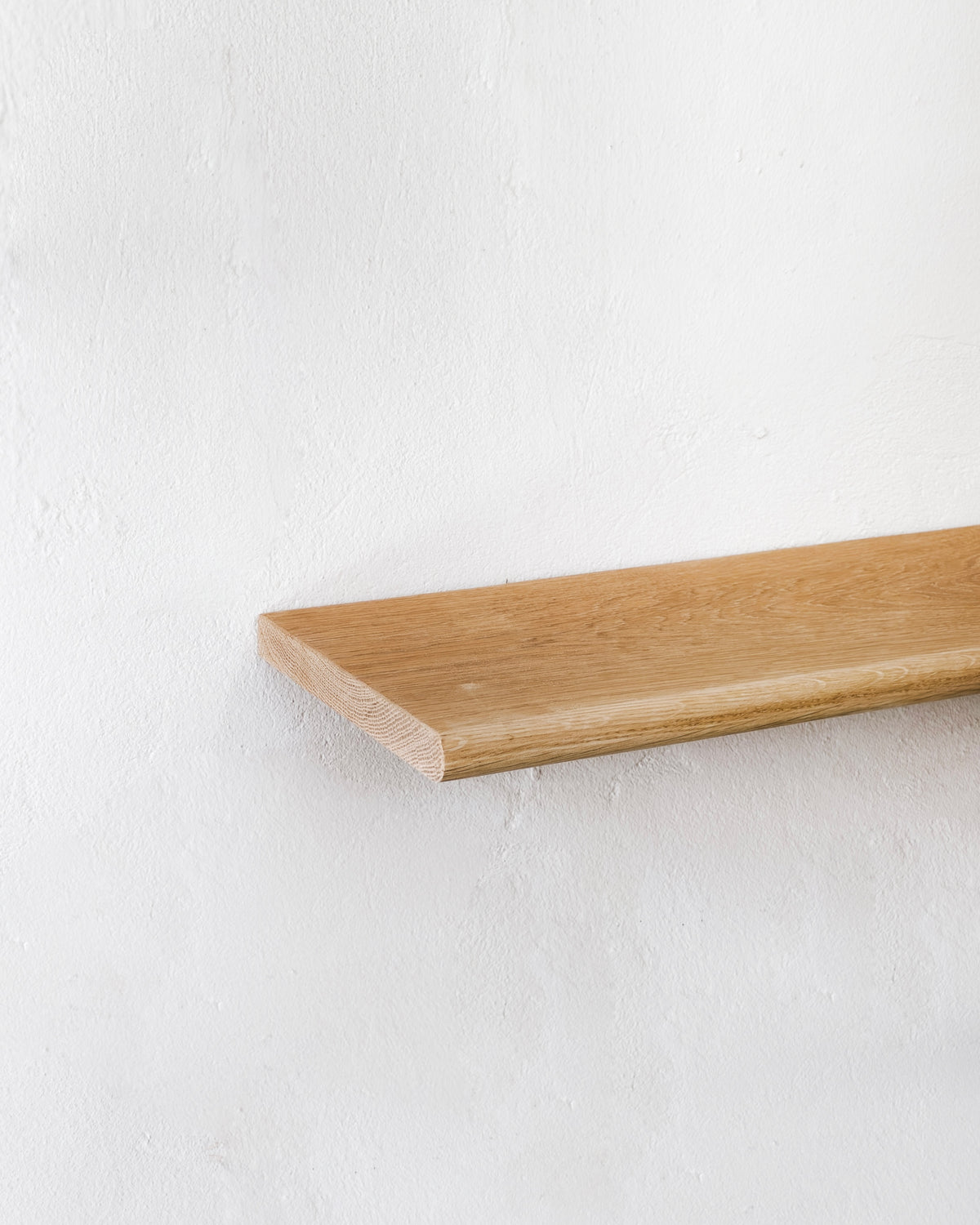 Slim Solid Oak Floating Shelf