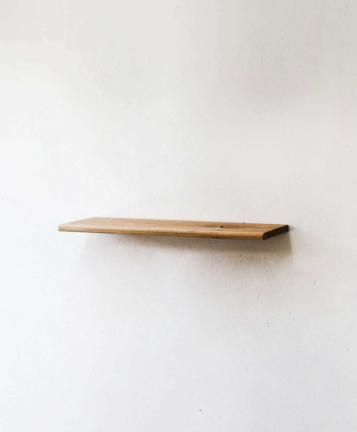Slim Solid Oak Floating Shelf