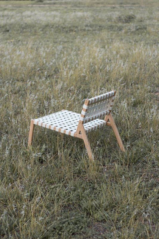 Amélie oak lounge chair